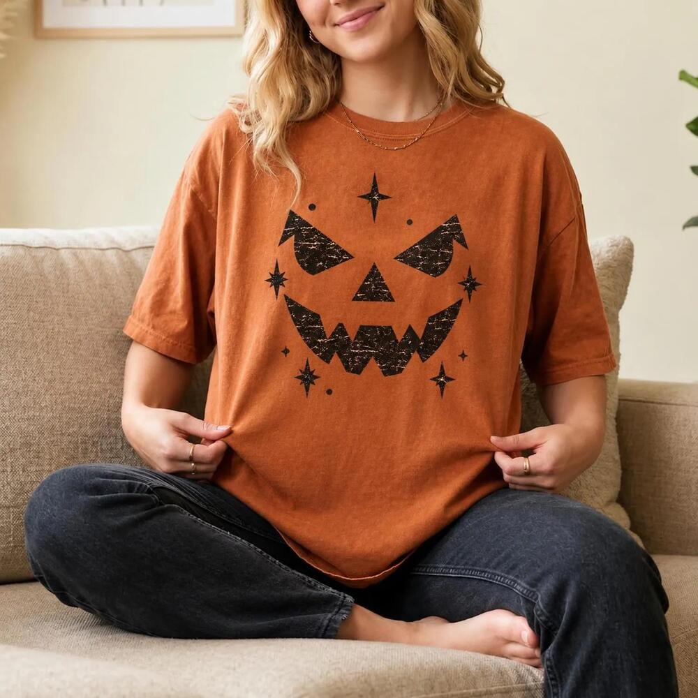 Halloween Pumpkin Shirt, Jack O Lantern Tee,  Shirt